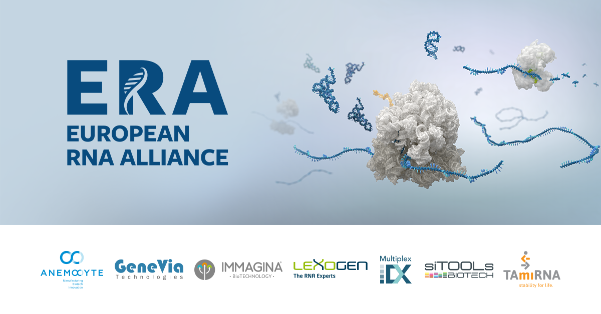 European RNA Alliance press release banner with the logos of the seven founding members